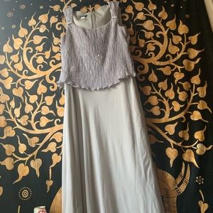 Gray maxi dress